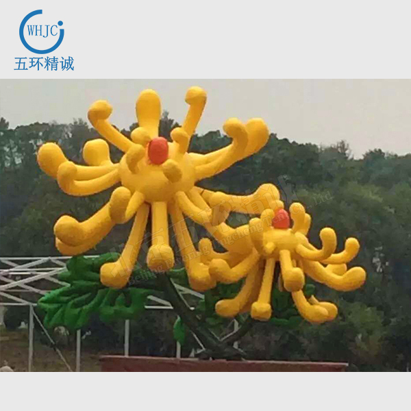 Inflatable flowers